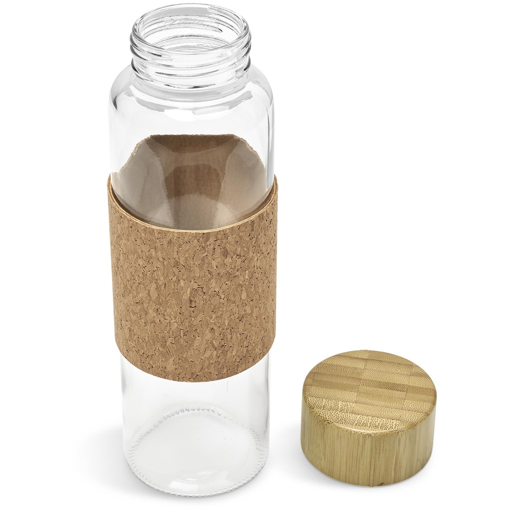 Kooshty Clear Bamboost Glass Water Bottle - 700ml - Image 7