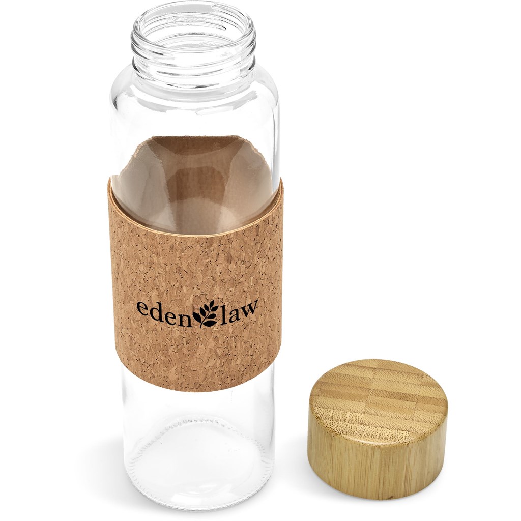 Kooshty Clear Bamboost Glass Water Bottle - 700ml - Image 10