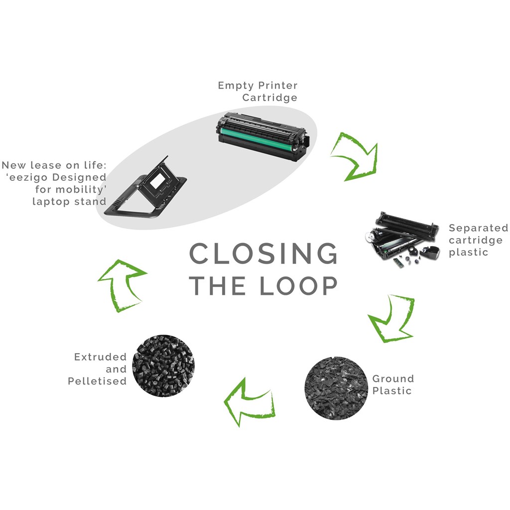 Okiyo Eezigo Recycled Plastic Portable Laptop Stand - Image 5