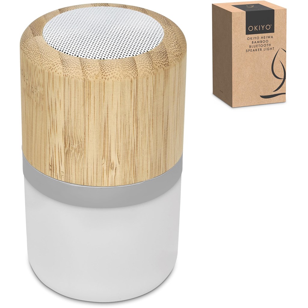 Okiyo Heiwa Bamboo Bluetooth Speaker & Night Light - Image 6