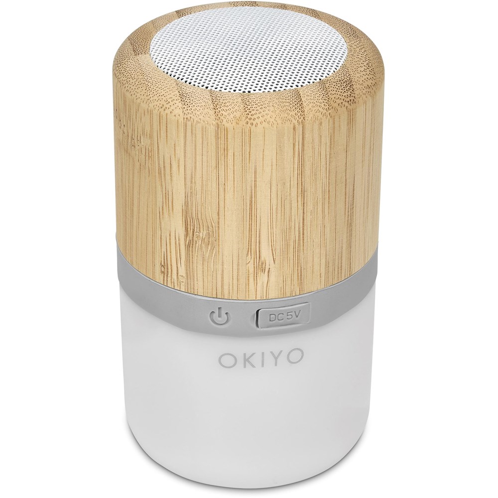 Okiyo Heiwa Bamboo Bluetooth Speaker & Night Light - Image 8