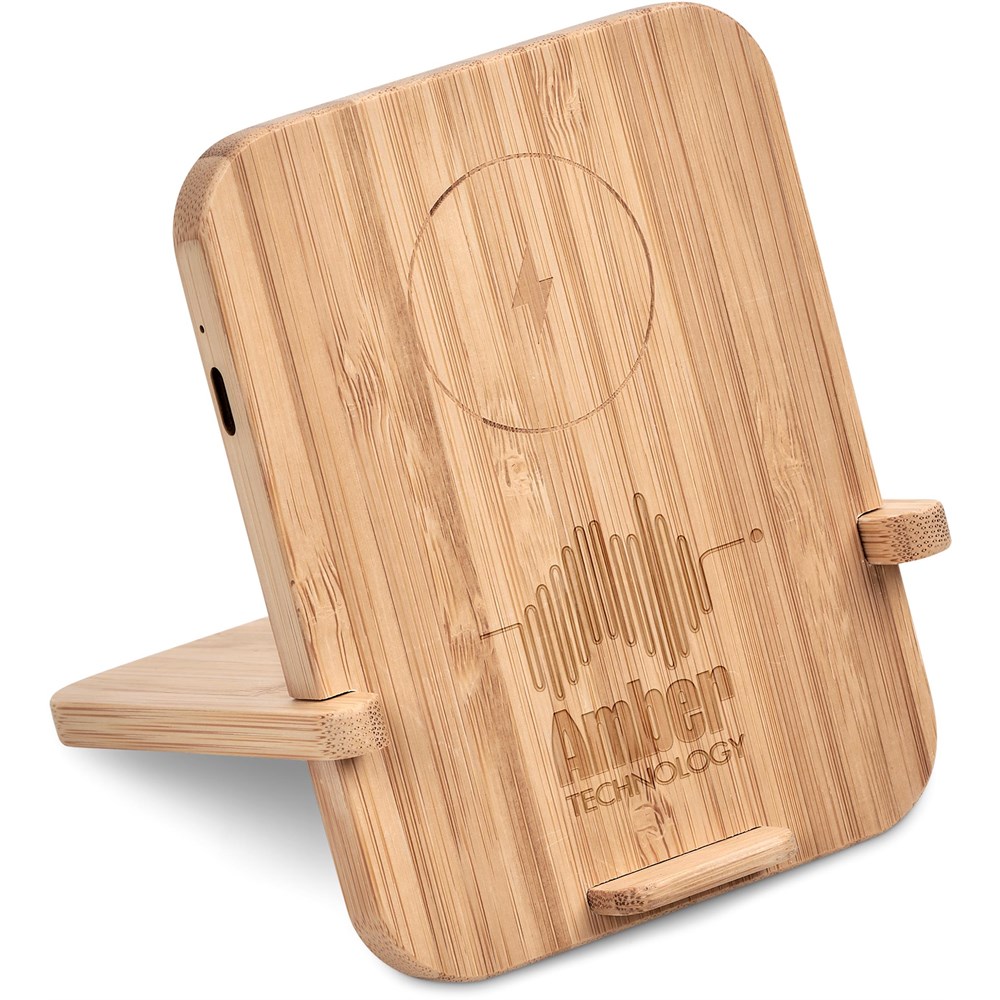 Okiyo Noryoku Bamboo Wireless Charging Phone Stand - Image 6