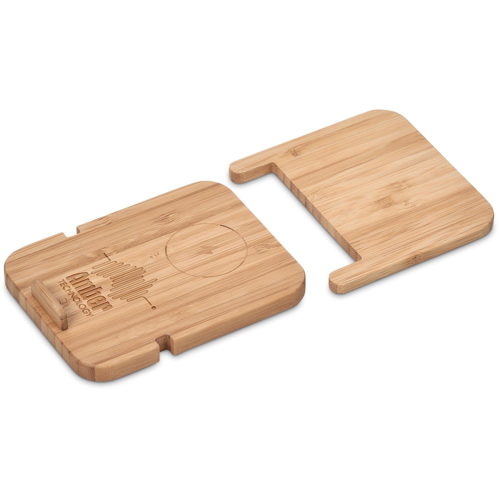 Okiyo Noryoku Bamboo Wireless Charging Phone Stand - Image 4