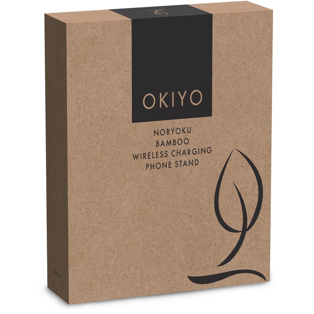 Okiyo Noryoku Bamboo Wireless Charging Phone Stand - Image 3