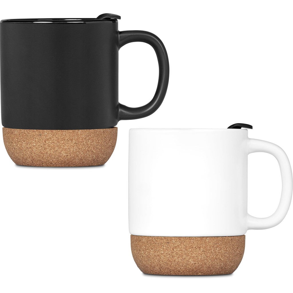 Serendipio Sienna Cork & Ceramic Coffee Mug - 340ml - Image 6