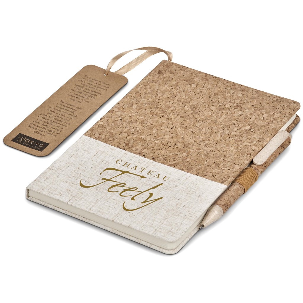 Okiyo Cardon Cork Notebook & Pen Set - Image 4