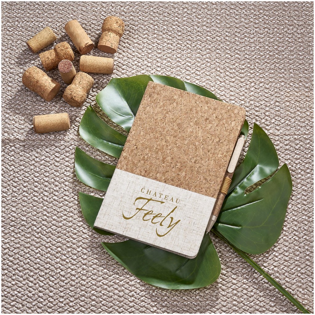 Okiyo Cardon Cork Notebook & Pen Set - Image 6