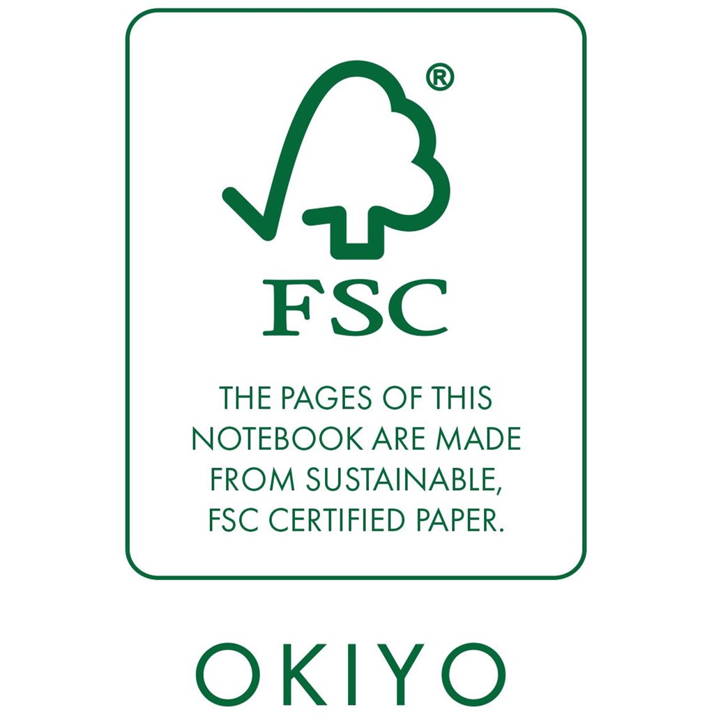 Okiyo FSC Certified Paper A5 Hard Cover Notebook - Image 4