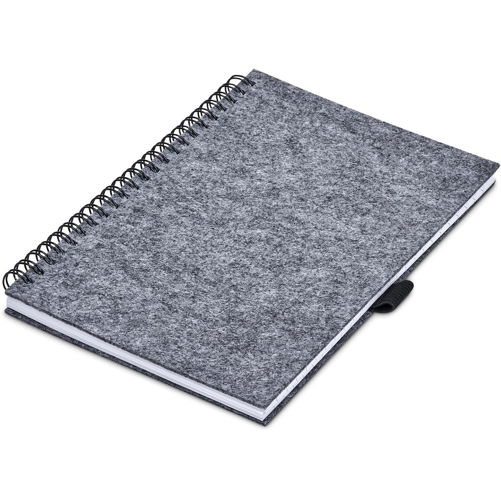 Okiyo Fuji Recycled PET Felt A5 Spiral Notebook - Image 4