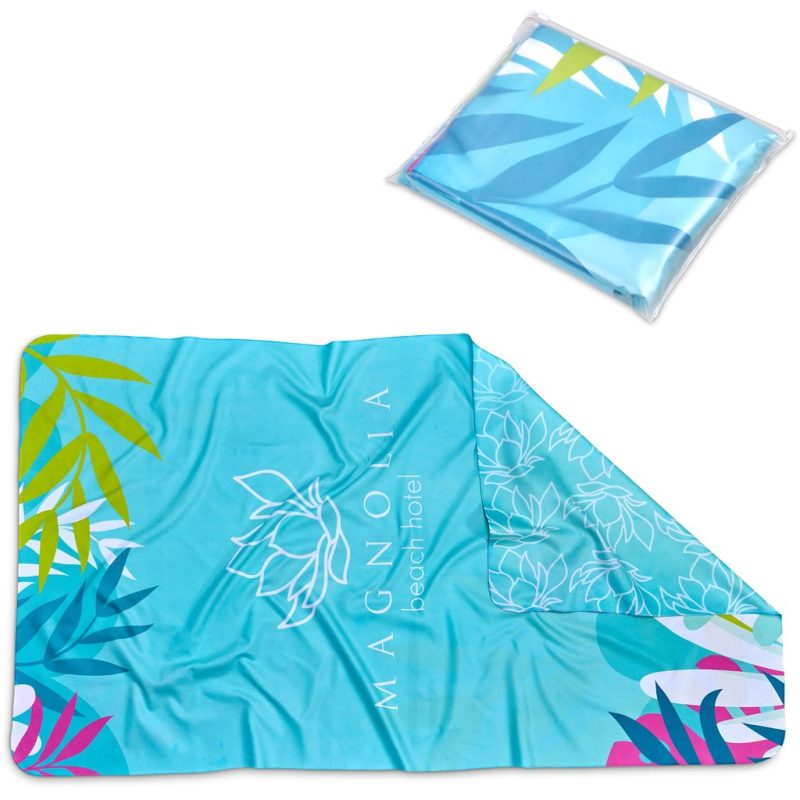 Pre-Printed Sample Hoppla Hula Beach Towel - Double-Sided Branding
