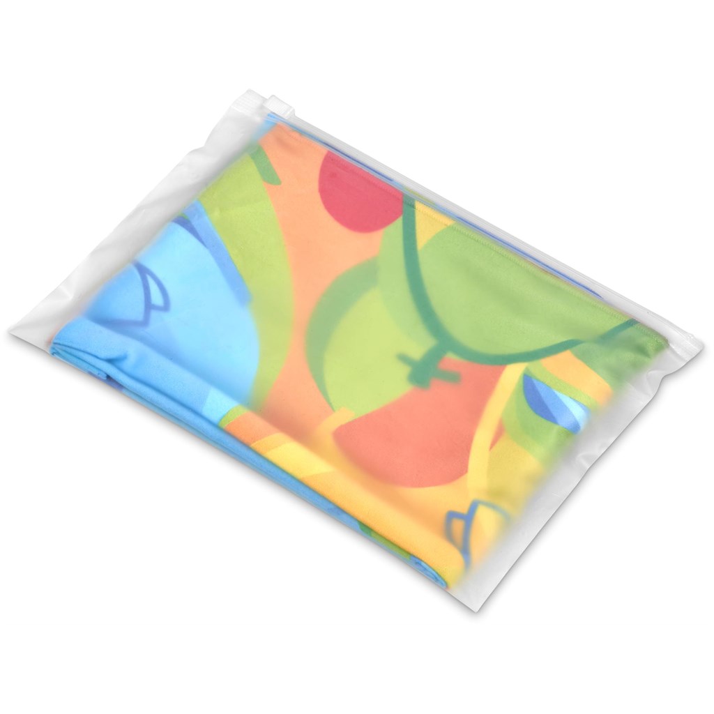 Pre-Printed Sample Hoppla Relay Sports Towel - Double-Sided Branding - Image 2