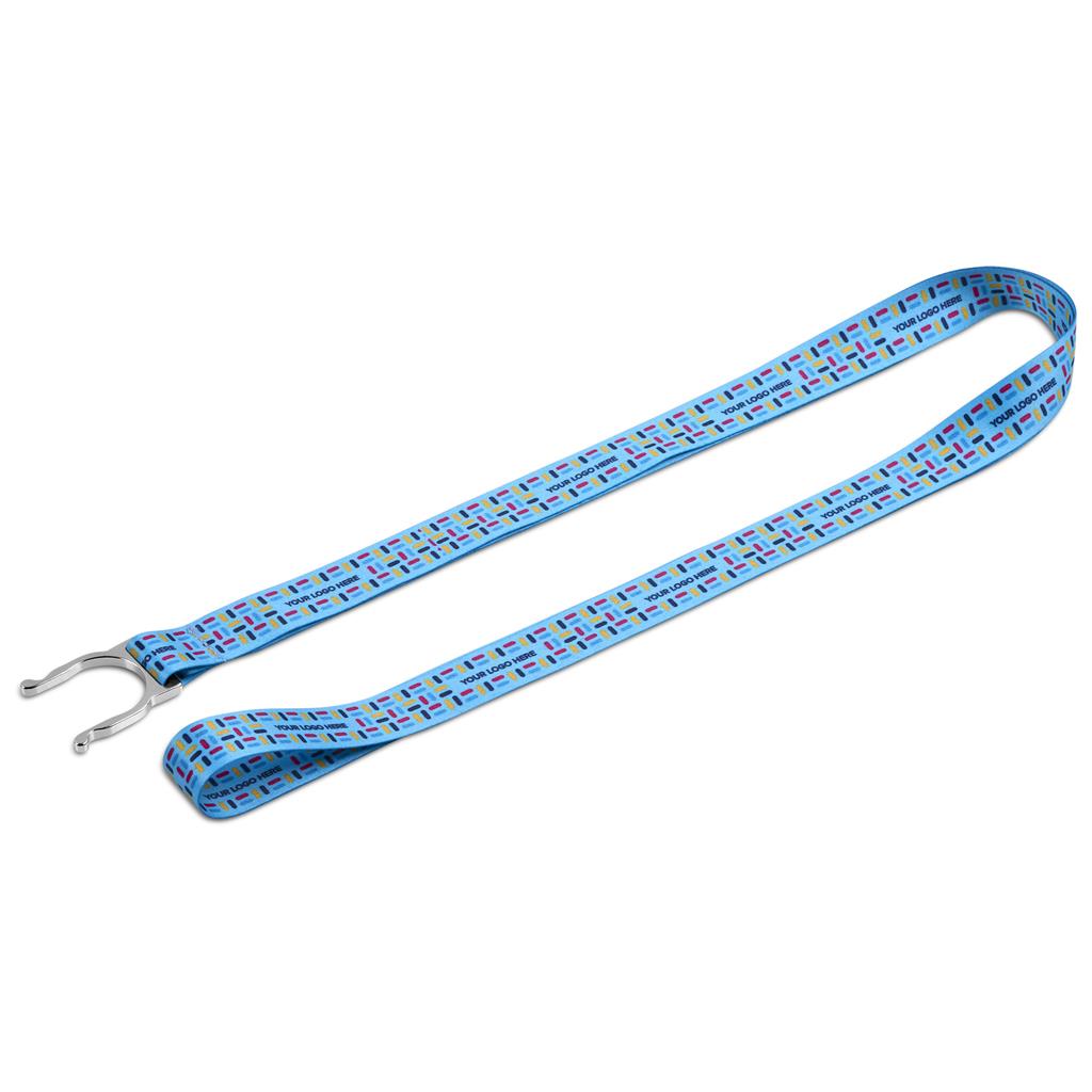 Altitude Aqua Double-Sided Crossbody Bottle Lanyard - Sample - Image 4