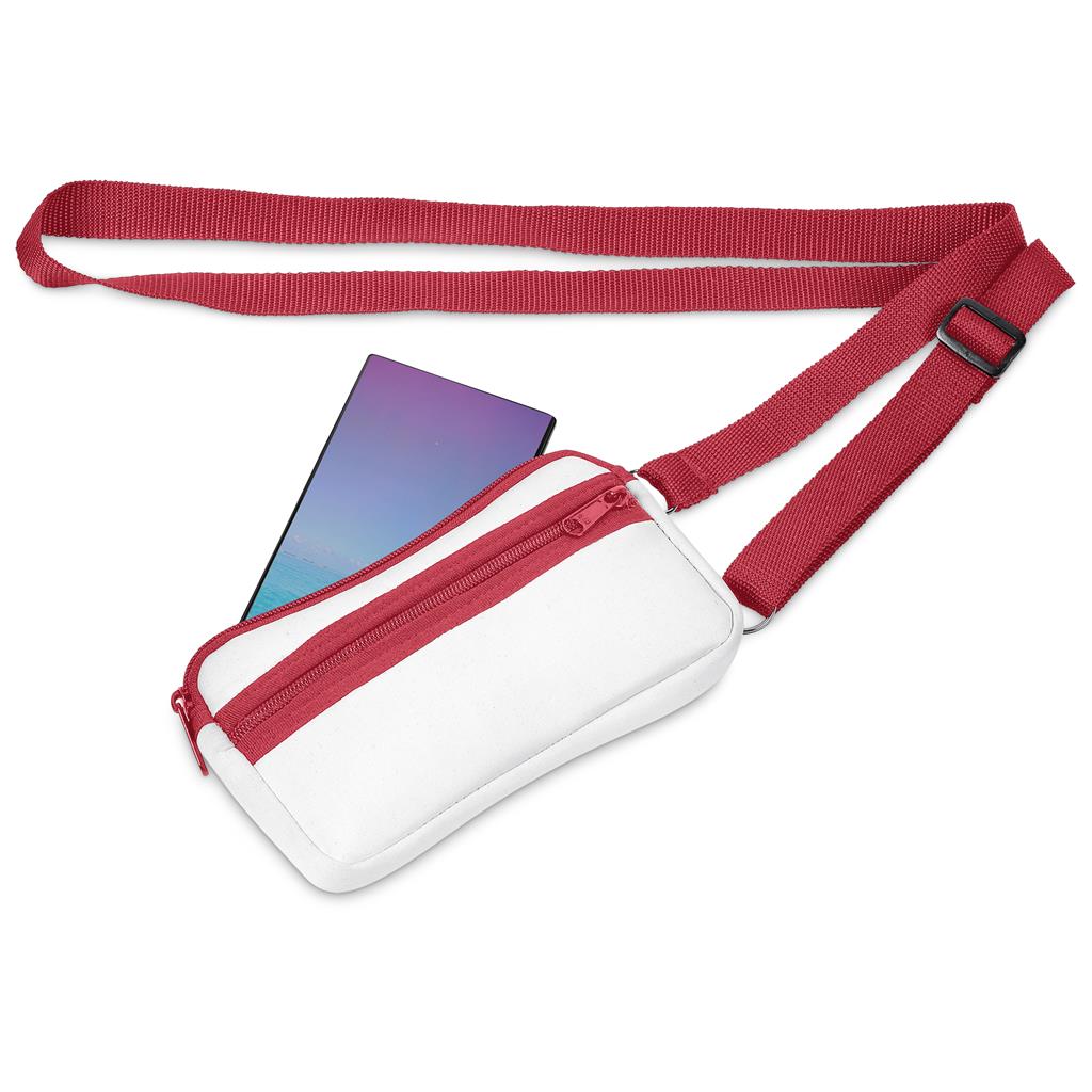 Pre-Production Sample Hoppla Paarl Neoprene Cell Phone Pouch - Image 5