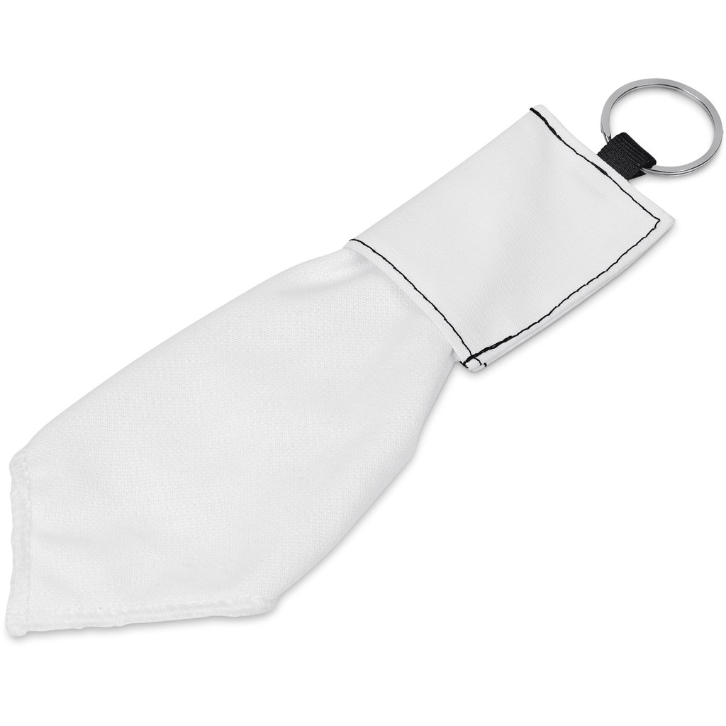 Pre-Production Sample Hoppla Aquila Polyester Keyring Pouch with Cleaning Cloth - Image 3