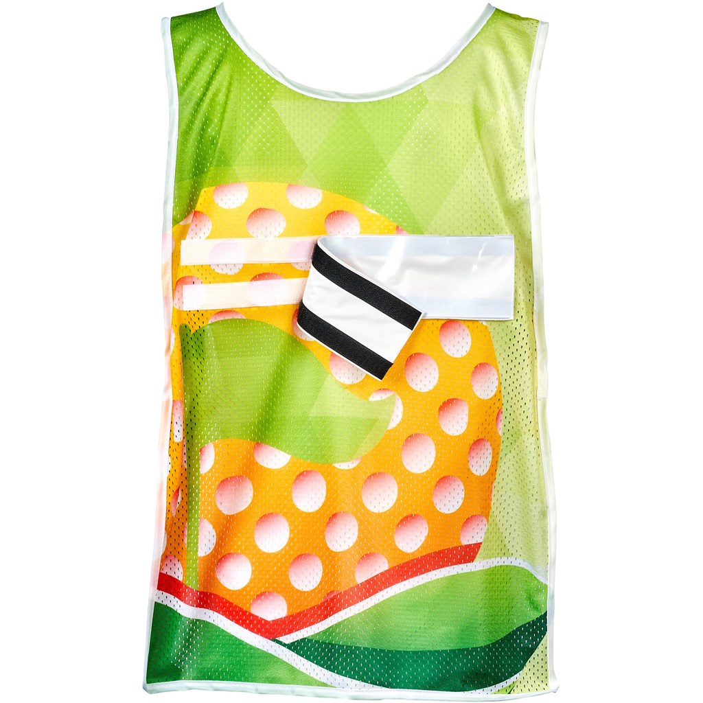 Pre-Production Sample Hoppla Jackal Polyester Caddy Bib with PVC Name Sleeve - Image 7