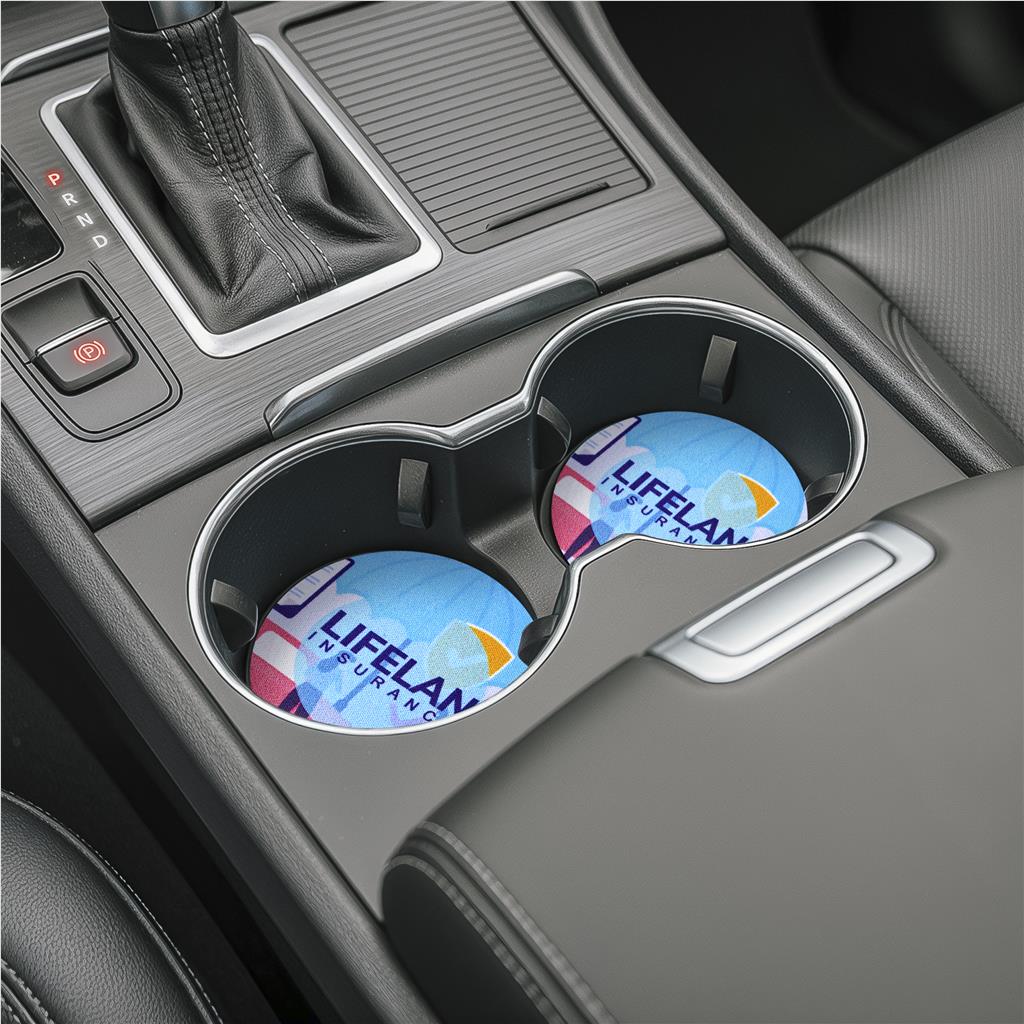 Pre-Production Sample Hoppla Cuppa Neoprene Car Cup Coaster - Image 2
