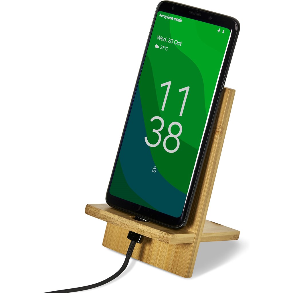 Okiyo Ekslens Bamboo Phone Stand - Image 3