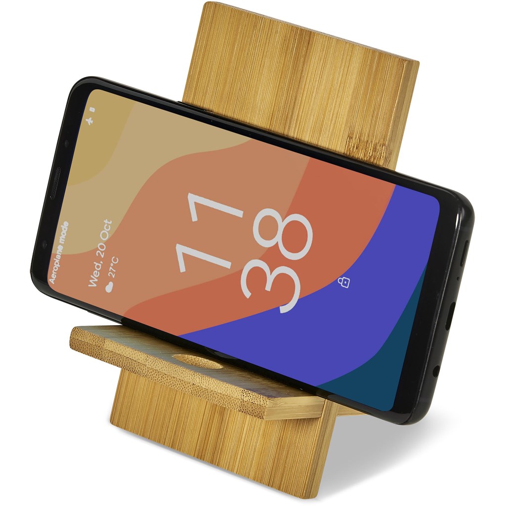Okiyo Ekslens Bamboo Phone Stand - Image 7