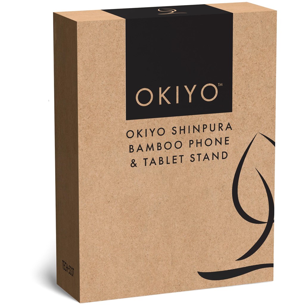 Okiyo Shinpura Bamboo Phone & Tablet Stand - Image 3