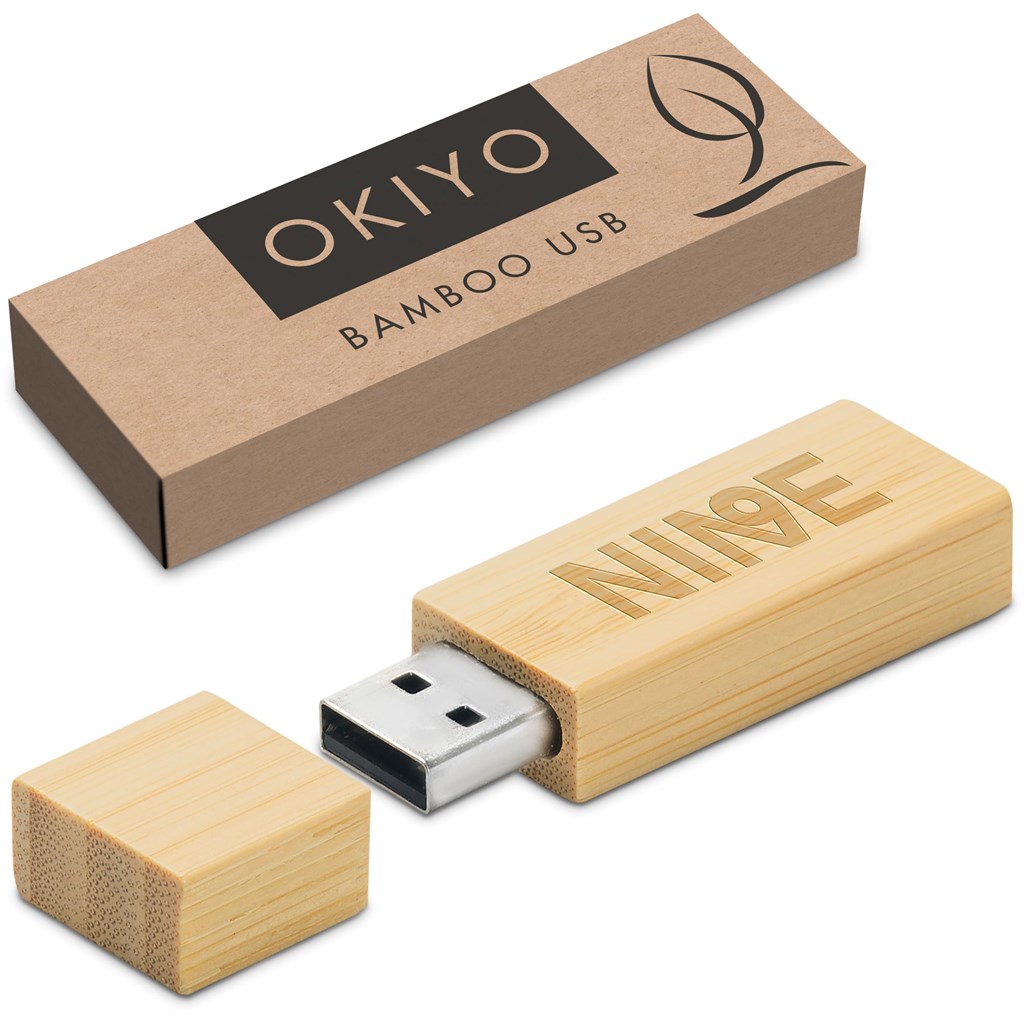 Okiyo Komorebi Bamboo Flash Drive - 16GB - Image 8
